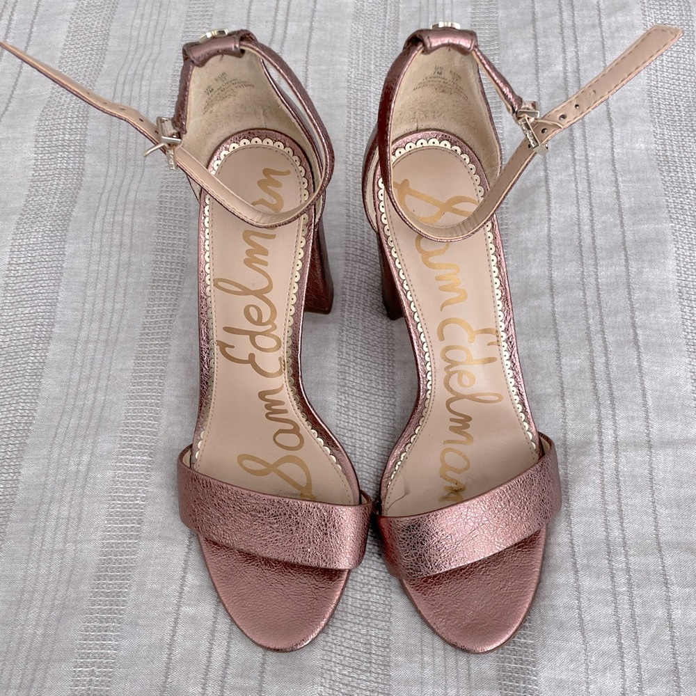 Sam Edelman Rose Gold Heels 7